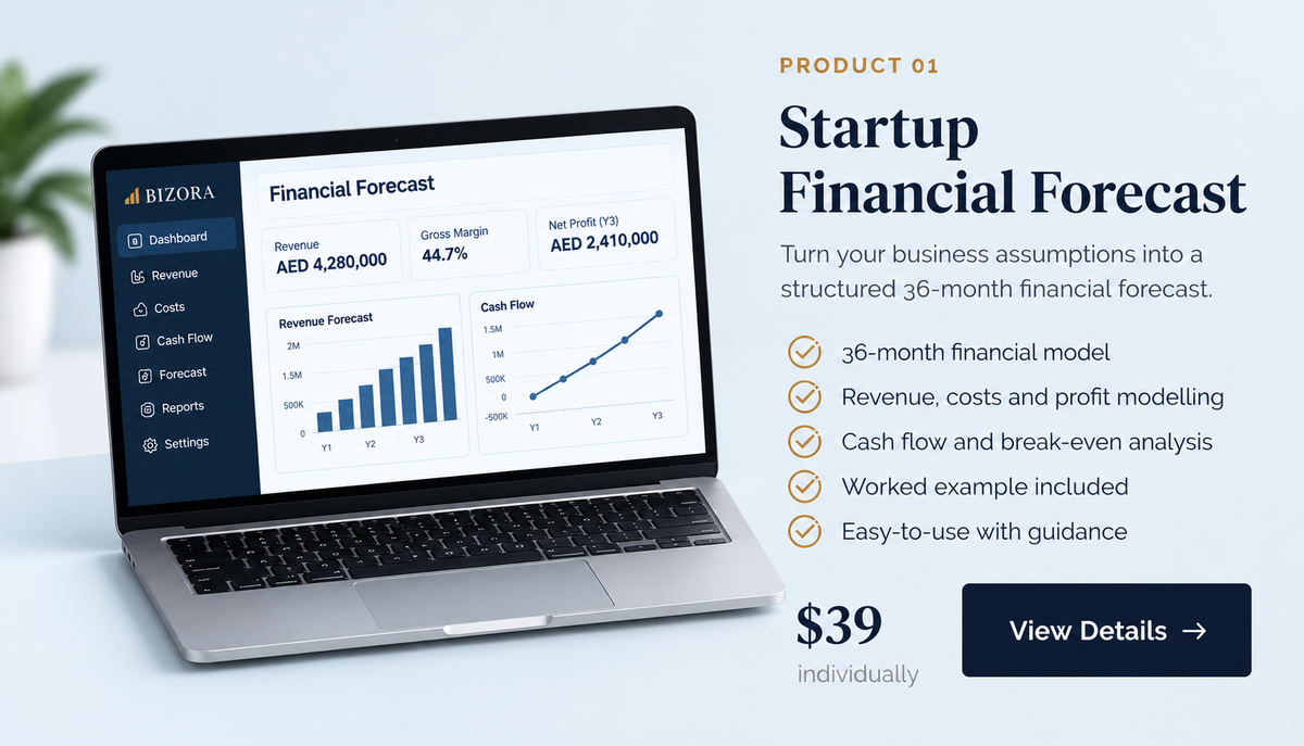 Bizora Startup Financial Forecast